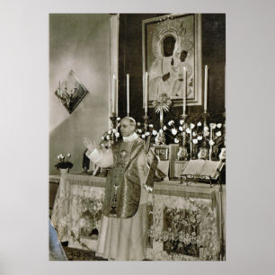 Pope Pius XII: Mass, Castel Gandolfo Poster