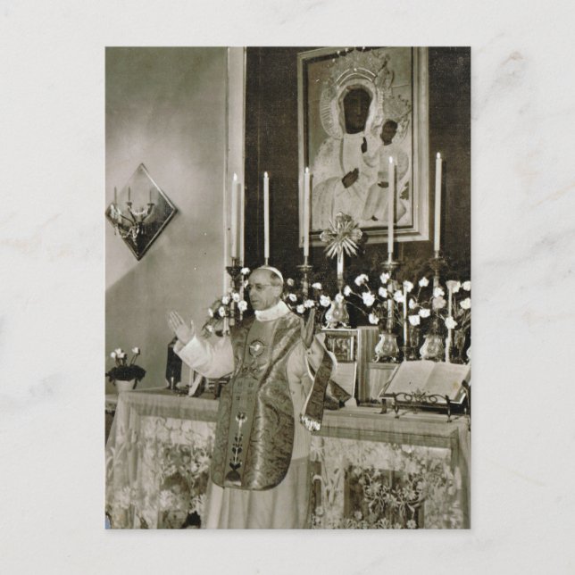 Pope Pius XII, Mass Vykort (Framsida)