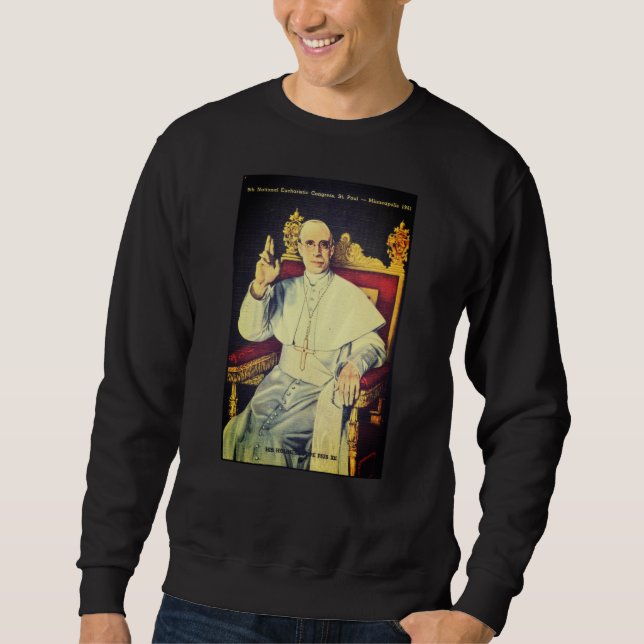 Pope Pius XII, Vatikanstatens statsmakt Lång Ärmad Tröja (Framsida)