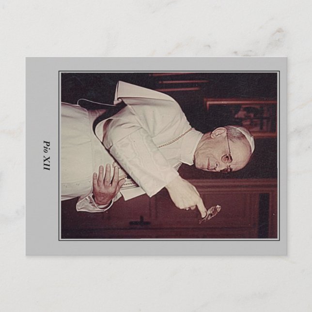 Pope Pius XII-vykort Vykort (Framsida)