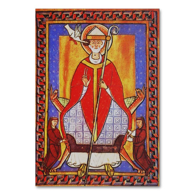 Pope Saint Gregory I Dialogist Bordsnummer (Framsidan)