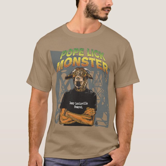 Pope Slicka Monster (Goatman) T-shirt (Framsida)