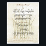 POPE=ST. FRANCIS ENMPLE PRAYER för Peace PRAYER Poster<br><div class="desc">En enkel bön skrevs av den helige Francis av Assisi på 1200-talet. Han är den nuvarande påven Francis I. Den helige Francis' far var en välmående silke-handlare. Han levde det högspirerade liv som kännetecknar en ung förmögen, till och med som soldat för Assisi. När Francis reste till krig 1204 hade...</div>