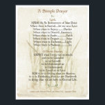 POPE=ST. FRANCIS ENMPLE PRAYER för Peace PRAYER Poster<br><div class="desc">En enkel bön skrevs av den helige Francis av Assisi på 1200-talet. Han är den nuvarande påven Francis I. Den helige Francis' far var en välmående silke-handlare. Han levde det högspirerade liv som kännetecknar en ung förmögen, till och med som soldat för Assisi. När Francis reste till krig 1204 hade...</div>
