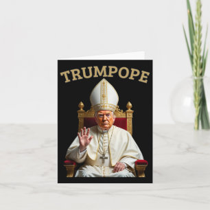 Pope Trump Funny President Trump deklarerar sig sj Kort