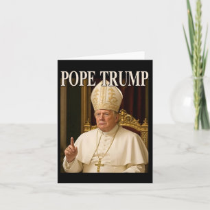 Pope Trump Funny President Trump deklarerar sig sj Kort