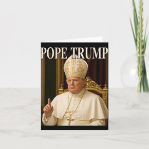 Pope Trump Funny President Trump deklarerar sig sj Kort