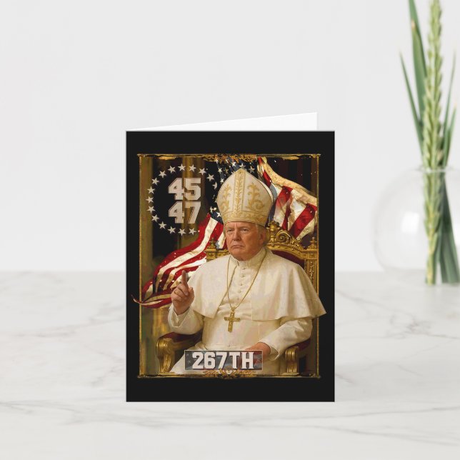 Pope Trump Funny President Trump Kort (Framsida)