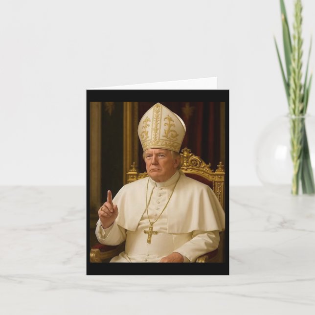 Pope Trump Funny President Trump Kort (Framsida)