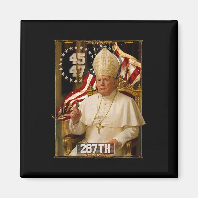 Pope Trump Funny President Trump Magnet (Framsidan)