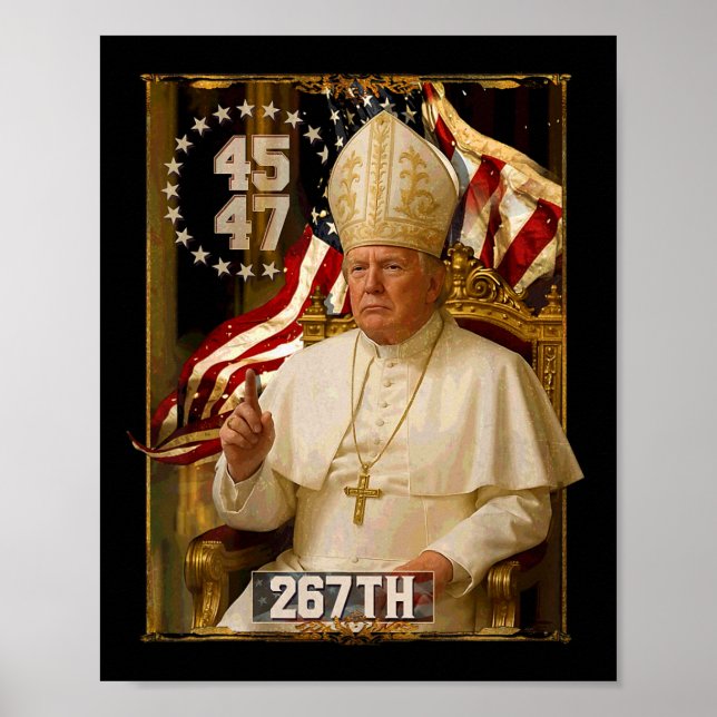 Pope Trump Funny President Trump Poster (Framsidan)