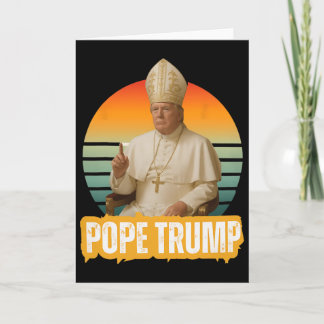 Pope Trump Funny Trump Vatican Christian Retro Chu Kort