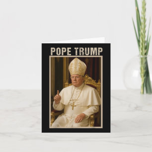 Pope Trump,lustig katolsk Trump Tee Kort