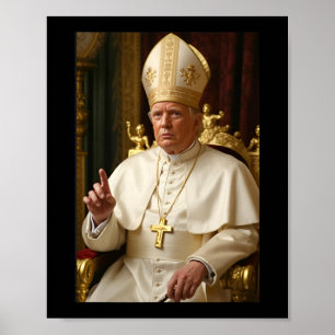 Pope Trump-ordförande Trump vill ha framtiden Poster