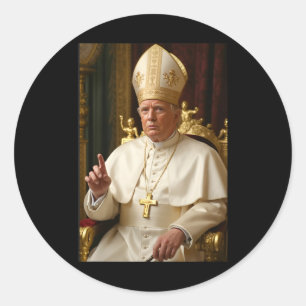 Pope Trump-ordförande Trump vill ha framtiden Runt Klistermärke