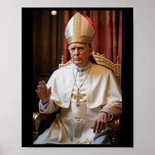 Pope Trump-ordförande Trump vill vara N Poster