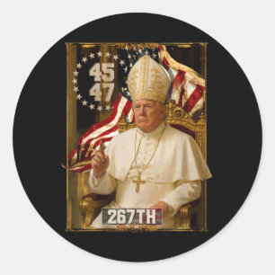 Pope Trump-ordförande Trump vill vara N Runt Klistermärke