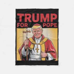 Pope Trump Trump Trump Vatican Christian Retro Chu Fleecefilt