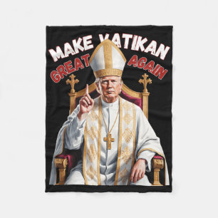 Pope Trump Trump Trump Vatican Christian Retro Chu Fleecefilt