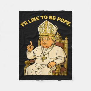 Pope Trump Trump Trump Vatican Christian Retro Chu Fleecefilt