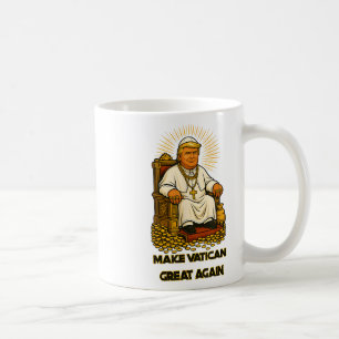 Pope Trump Trump Trump Vatican Christian Retro Chu Kaffemugg