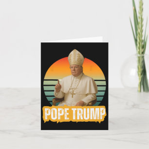 Pope Trump Trump Trump Vatican Christian Retro Chu Kort
