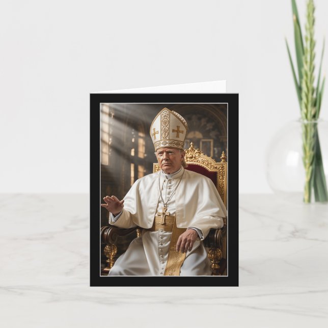 Pope Trump Trump Trump Vatican Christian Retro Chu Kort (Framsida)