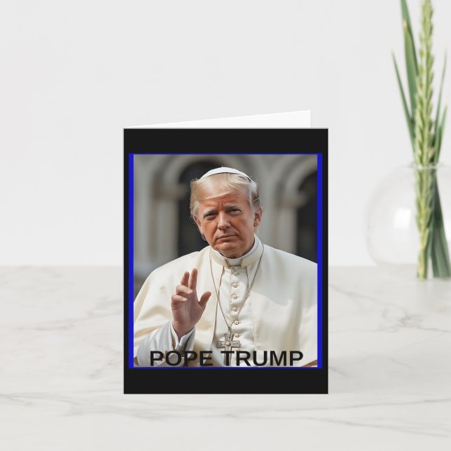 Pope Trump Trump Trump Vatican Christian Retro Chu Kort (Framsida)