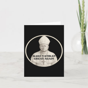 Pope Trump Trump Trump Vatican Christian Retro Chu Kort