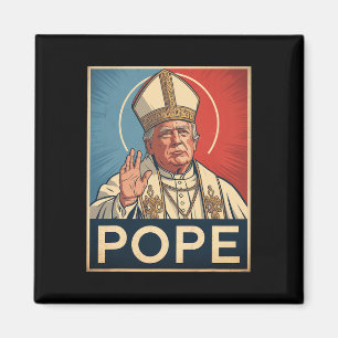 Pope Trump Trump Trump Vatican Christian Retro Chu Magnet