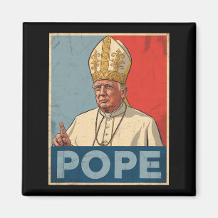 Pope Trump Trump Trump Vatican Christian Retro Chu Magnet