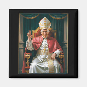 Pope Trump Trump Trump Vatican Christian Retro Chu Magnet