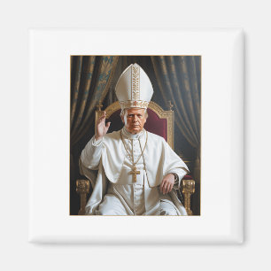 Pope Trump Trump Trump Vatican Christian Retro Chu Magnet