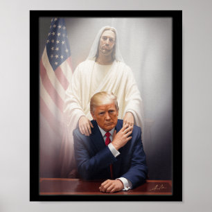Pope Trump Trump Trump Vatican Christian Retro Chu Poster
