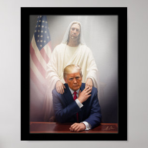 Pope Trump Trump Trump Vatican Christian Retro Chu Poster