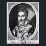 Pope Urban VIII Poster<br><div class="desc">Påven Urban VIII,  graverad av Willem Outgertsz Akersloot | av Simon Vouet | Art Location: Private Collection | Fransk Artist | Bilduppsamlingsnummer: XJF342452</div>