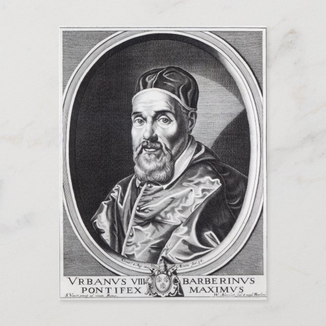 Pope Urban VIII Vykort (Framsida)