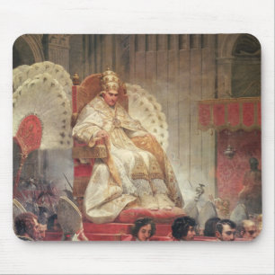 Pope VIII i St Peter på Sediaen Gestatoria Musmatta
