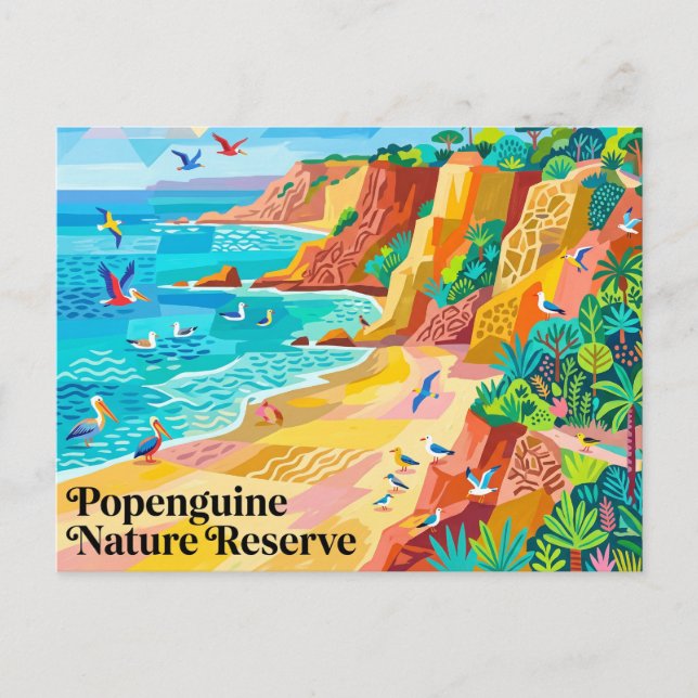 Popenguine naturreservat Senegal Vykort (Framsida)