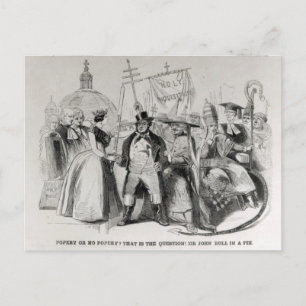 Popery eller No Popery? 1850 Vykort