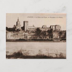 Popes Palace Avignon Frankrike 1910 Replica Vykort