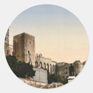 Popes Rockera, Avignon, Provence, Runt Klistermärke