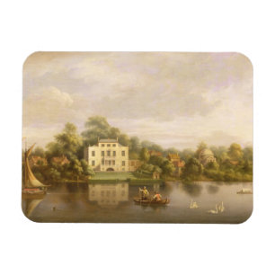 Popes Villa, Twickenham, c.1765 (olja på kanfas) Magnet