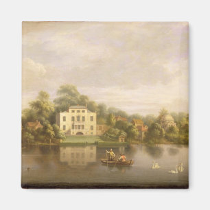 Popes Villa, Twickenham, c.1765 (olja på kanfas) Magnet