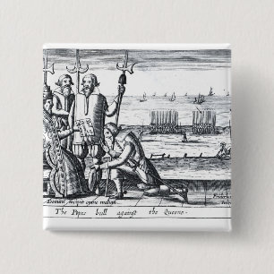 Pope'sens Tjur mot drottningen i 1570 Knapp