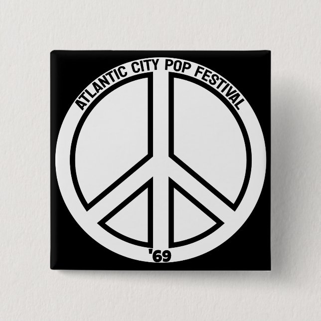 Popestival i Atlantstad - 1969 Knapp (Framsida)