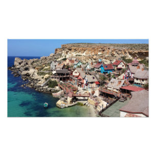 Popeye-byn Malta Fototryck