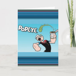 Popeye-hälsningskort Kort