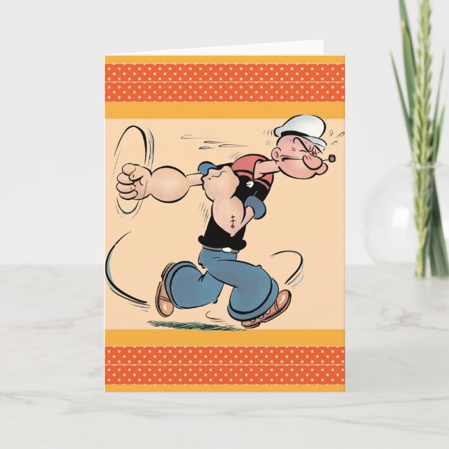 Popeye-hälsningskort Kort (Framsida)