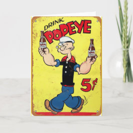 Popeye-hälsningskort Kort